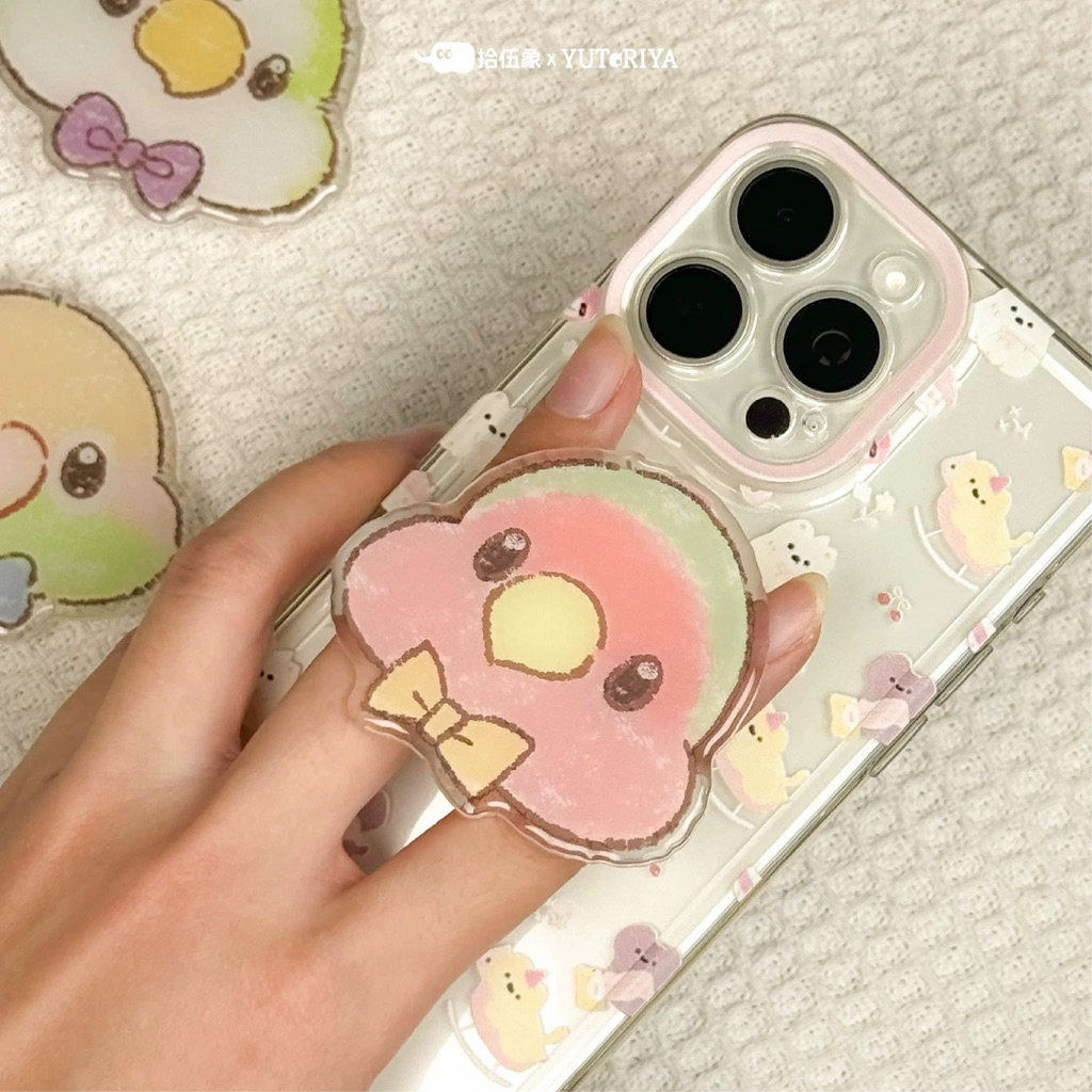 🤎พร้อมส่ง🤍 Griptok กริ๊บต๊อกรูปนก ของ YUToRIYA มี 5 ลาย ใช้ติดโทรศัพท์มือถือ ช่วยให้การจับสะดวกขึ้น
