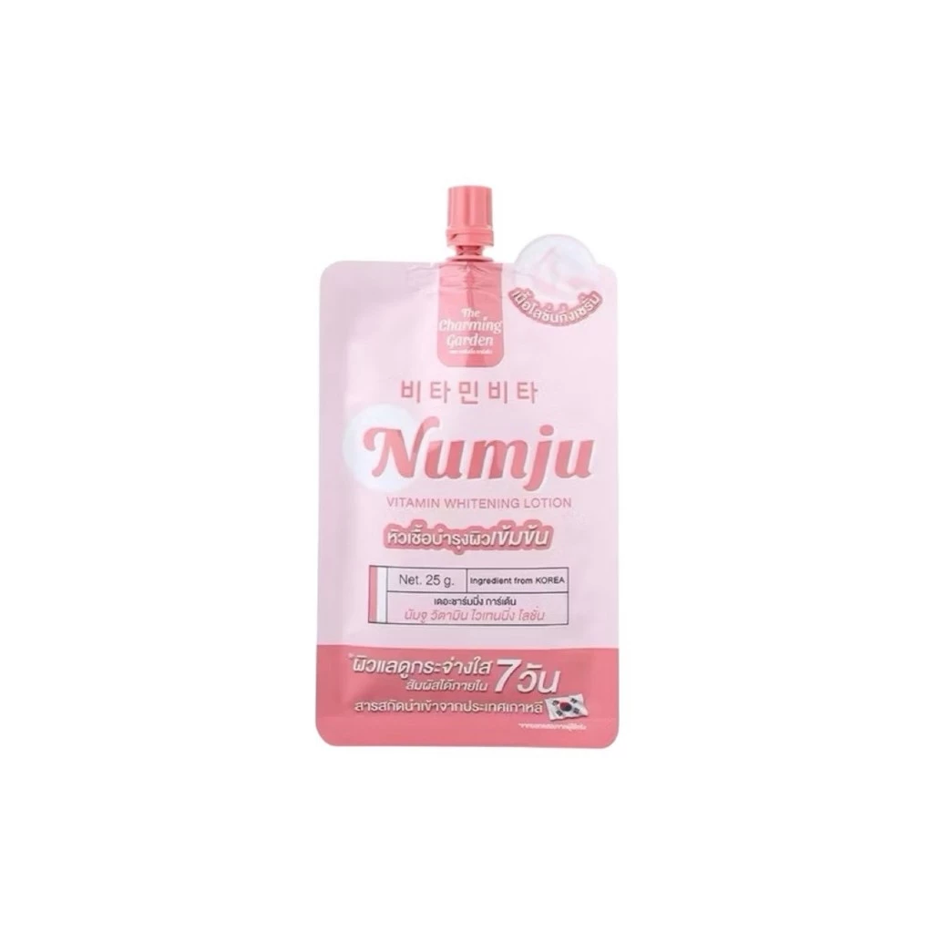 [ของแท้ โค้ดเยอะ ไลฟ์ลด50%] 1ซอง 25g. Numju Vitamin Whitening Lotion นัมจู วิตามิน ไวเทนนิ่ง โลชั่น