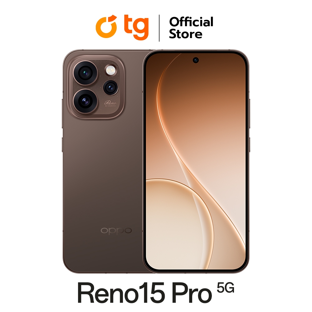 OPPO Reno 15 Pro 5G (12/256GB) แถมฟรี ประกันจอแตก (สินค้ารับประกันศูนย์ 1ปี)