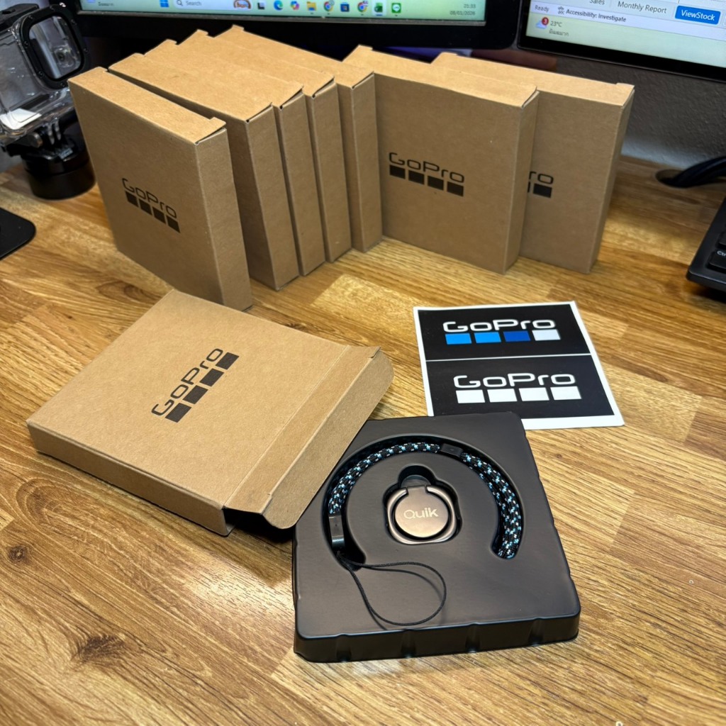 GoPro Quik Accessory Set สายคล้องมือ + Ring Holder + สติกเกอร์ ของแท้ อุปกรณ์เสริม GoPro