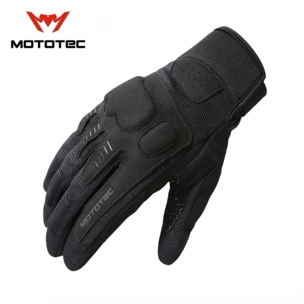MOTOTEC MT-RG03 ถุงมือขับมอเตอร์ไซค์ (ข้อสูง) วัสดุผ้าไมโครไฟเบอร์ น้ำหนักเบาใส่สบาย ระบายอากาศดี เหมาะสำหรับ Biker