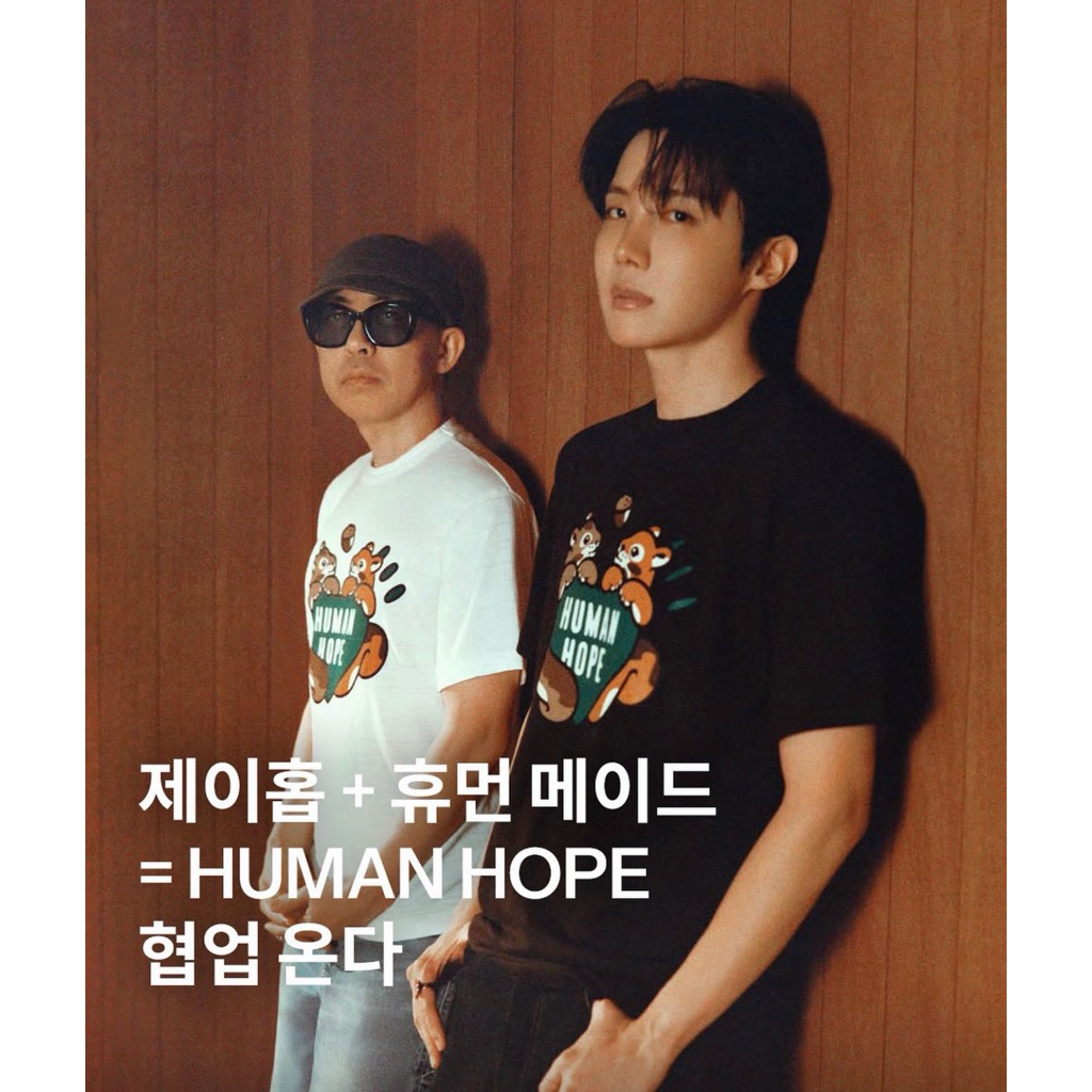 เสื้อยืด Human made mickey / รุ่น jhope bts ของแท้ พร้อมส่ง/ส่งแมสได้