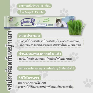 【🔥100 ชิ้นคุ้มสุด】Plendy 15g แถบแมว ขนมแมวเลีย ขนมแมว เนื้อเนียนนุ่ม ผสมหลายรส