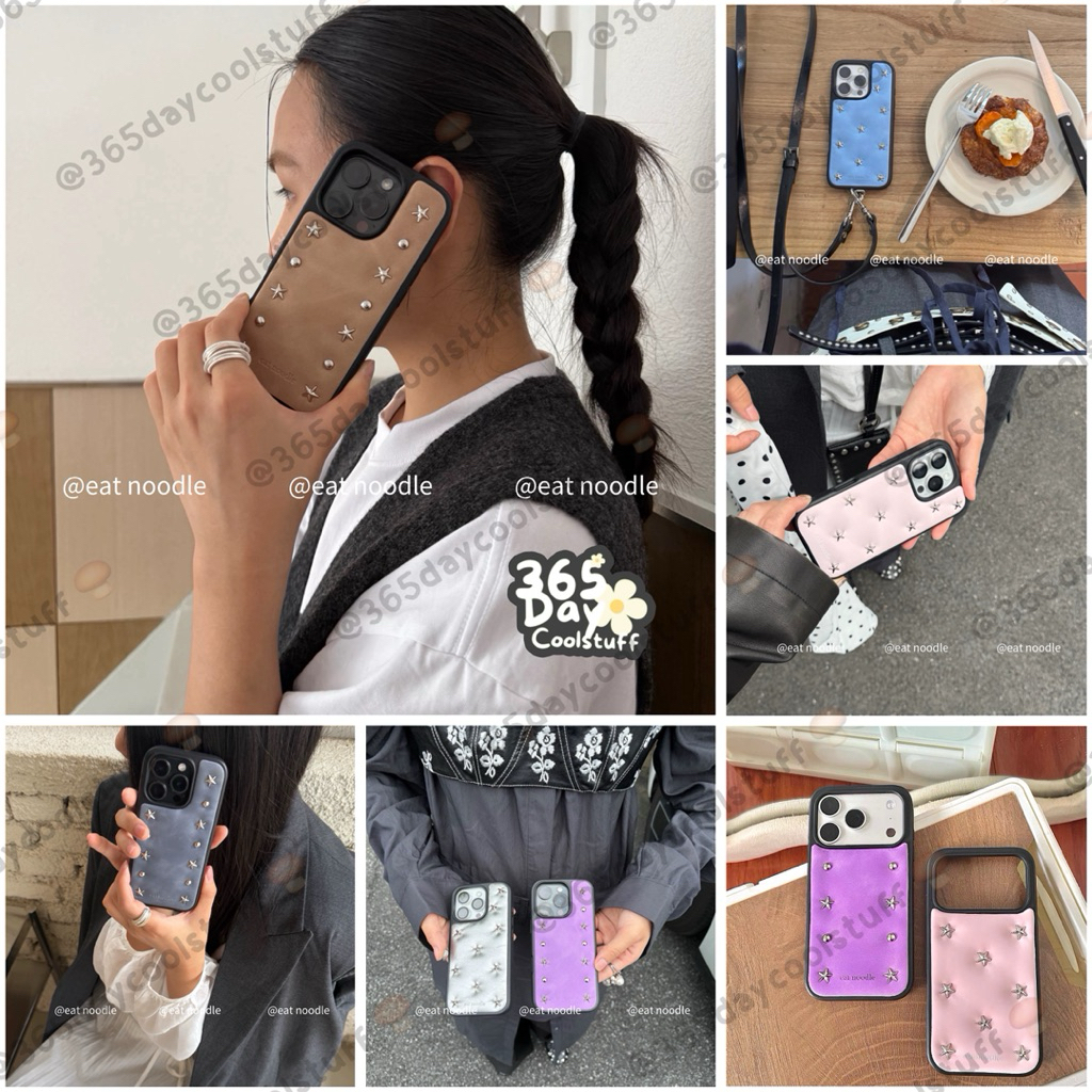 (pre-order) Phone case Eat Noodle หนังปักหมุด เคสมือถือ เคสโทรศัพท์(มีรุ่น 13-17promax) |*อ่านรายละเอียดก่อนสั่งซื้อนะคะ