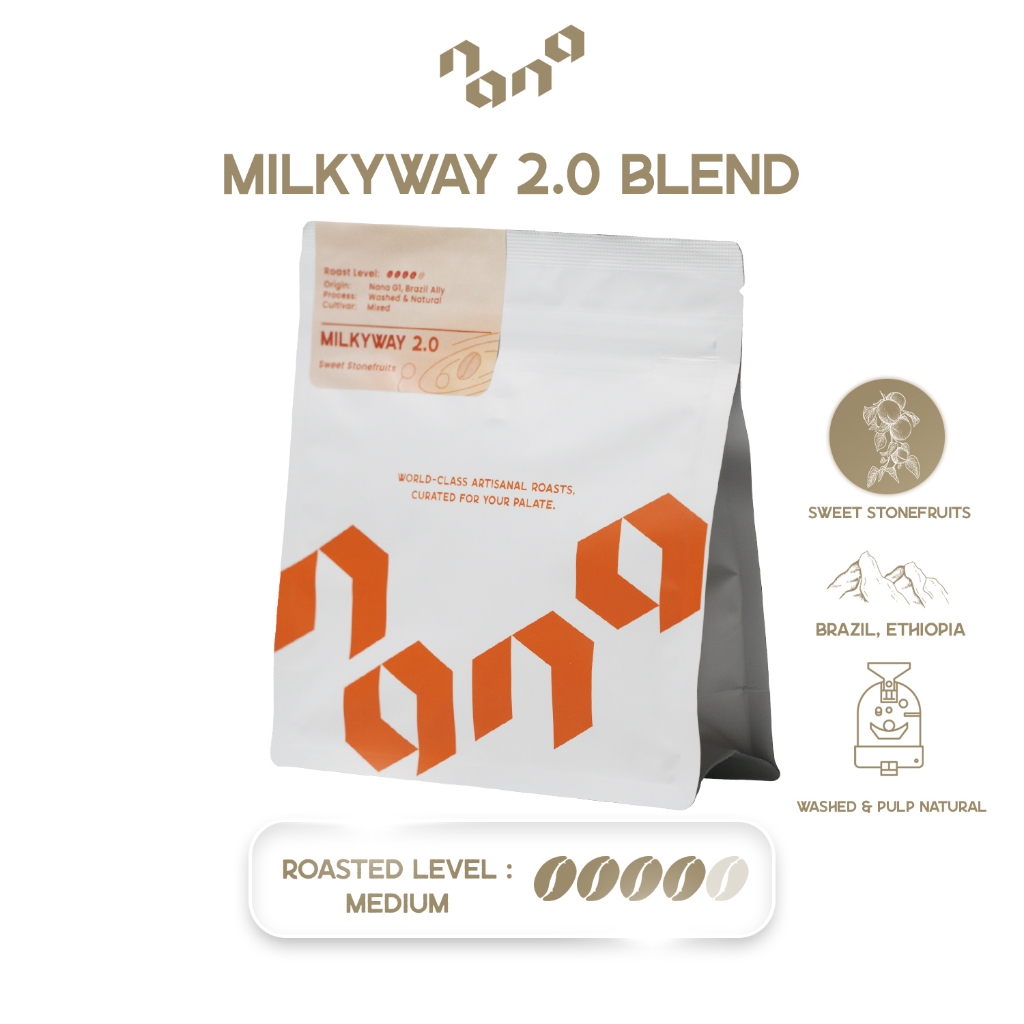 Milkyway 2.0 200g. by Nana Coffee Roasters เมล็ดกาแฟ คั่วกลาง