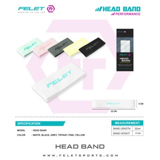 FELET ผ้าคาดศรีษะ ซับเหงื่อ HYDRODRY HEAD BAND
