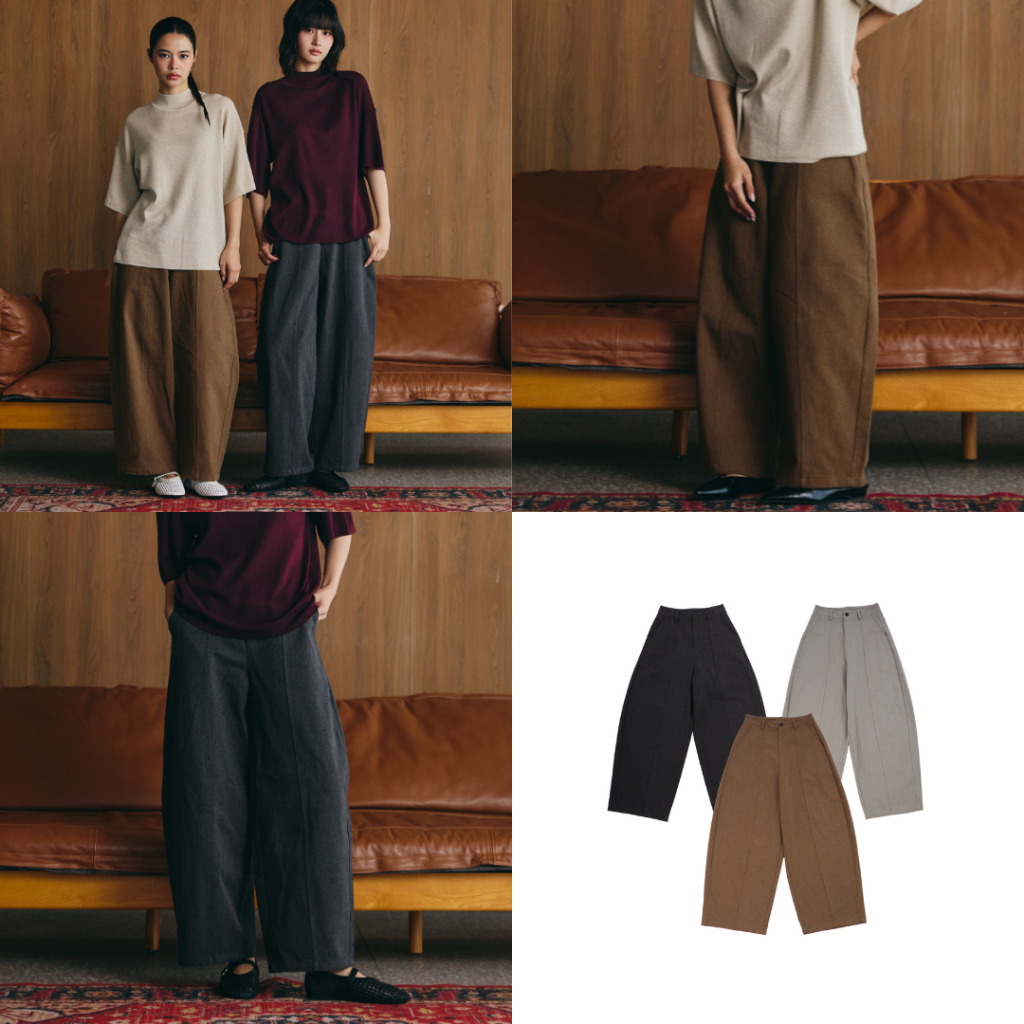 EVERYDAY - Coco Pants กางเกงทรงกระบอกใหญ่ (LMN)