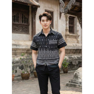 เสื้อพื้นเมืองผู้ชาย ลายไทย