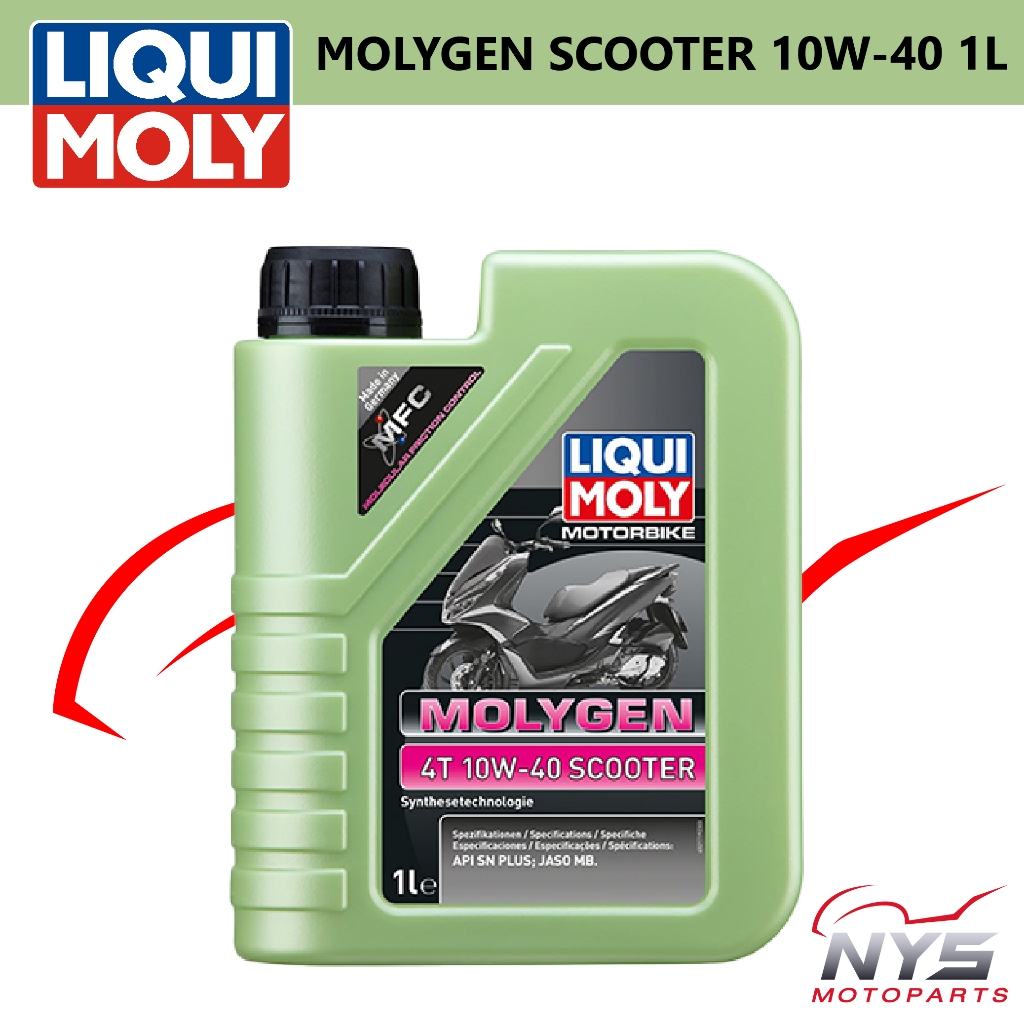 Liqui Moly Scooter MB 10W-40/Liqui Moly Scooter MOLYGEN 10W-40ขนาด1L น้ำมันเครื่้องสำหรับรถจักรยานยนต์ออโตเมติกโดยเฉพาะ - รูปที่ 2