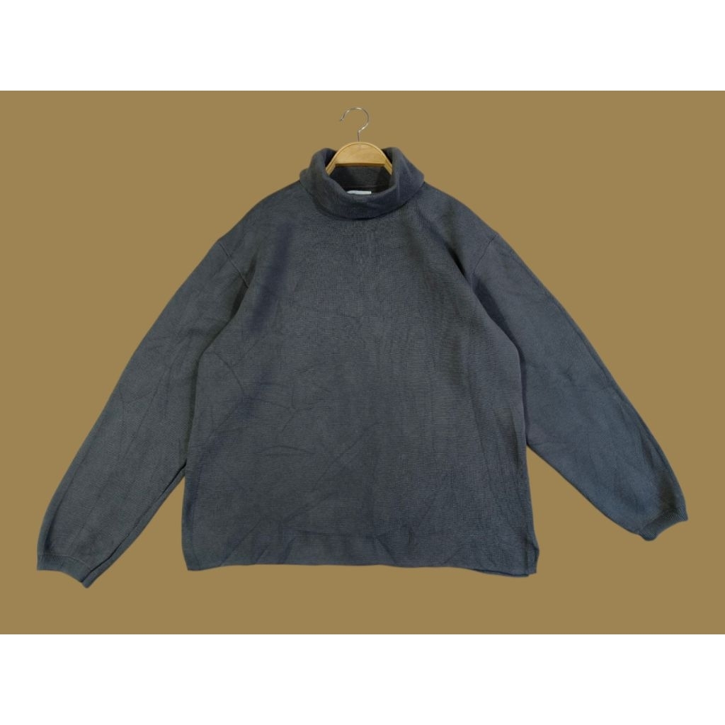 WYM size sweater คอเต่าผู้ชายผ้าถักสีเทาสภาพใหม่เนื้อผ้าแน่นใส่แล้วเท่มากๆค่ะ
รอบอก 44 ความยาว 26 นิ