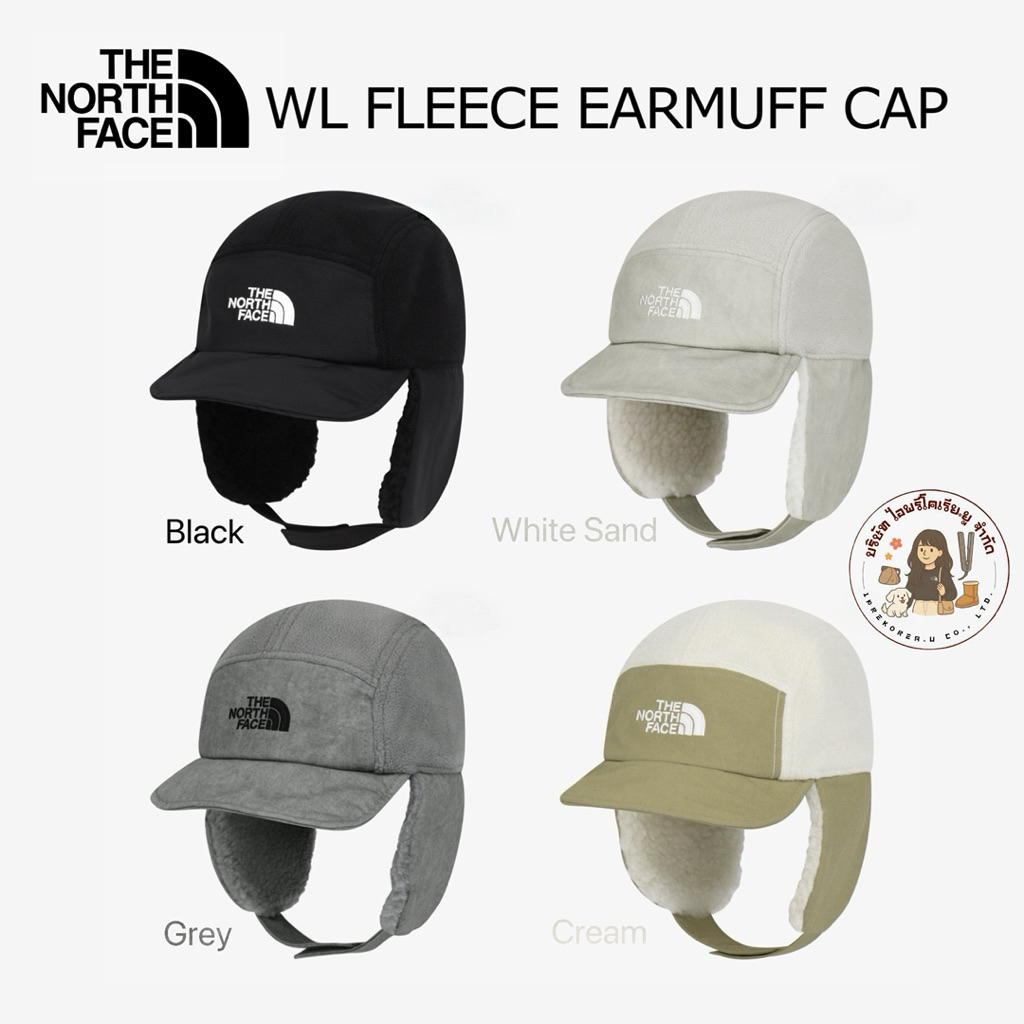 The Northface หมวกกันหนาว รุ่น WL FLEECE EARMUFF CAP หมวกแฟชั่นแบรนด์เกาหลี อุปกรณ์กันหนาว ที่ครอบหูกันหนาว ของแท้🇰🇷