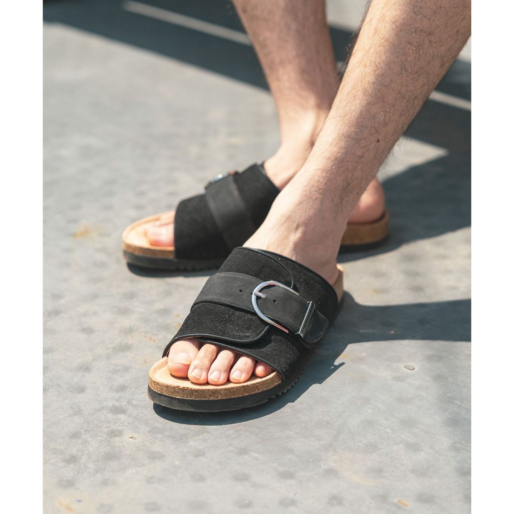niko and ... รองเท้าแตะ ใส่สบาย สายปรับได้ Faux leather combination belt sandals