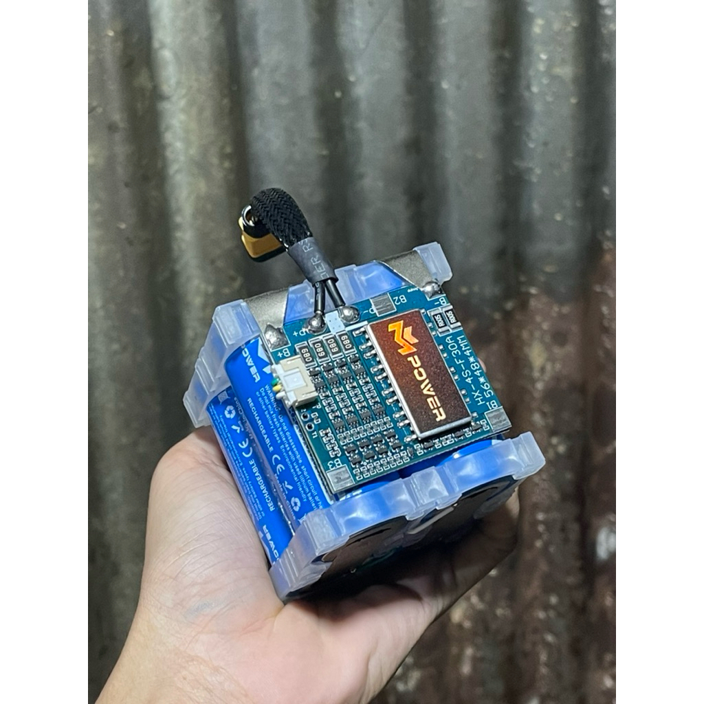 แบตเตอรี่ 14.6v 32650 4s6,000mAh Bms30A Mpower