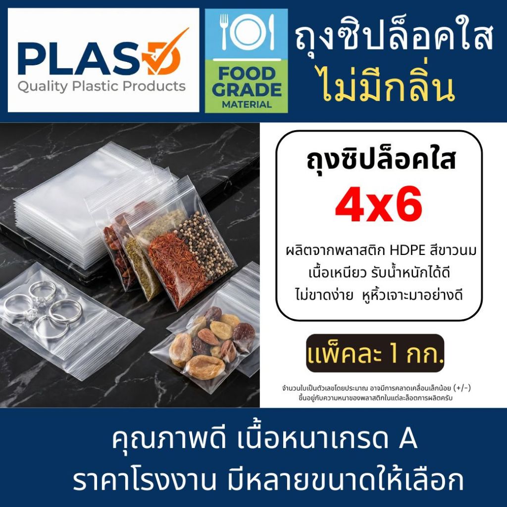 (3*5x5) ถุงซิปใส ซองซิป ซองซิปใส ถุงซิปใส่อาหาร ถุงซิปเอนกประสงค์ เเพ็คอาหาร ราคาถูก ราคาโรงงาน (ขนา