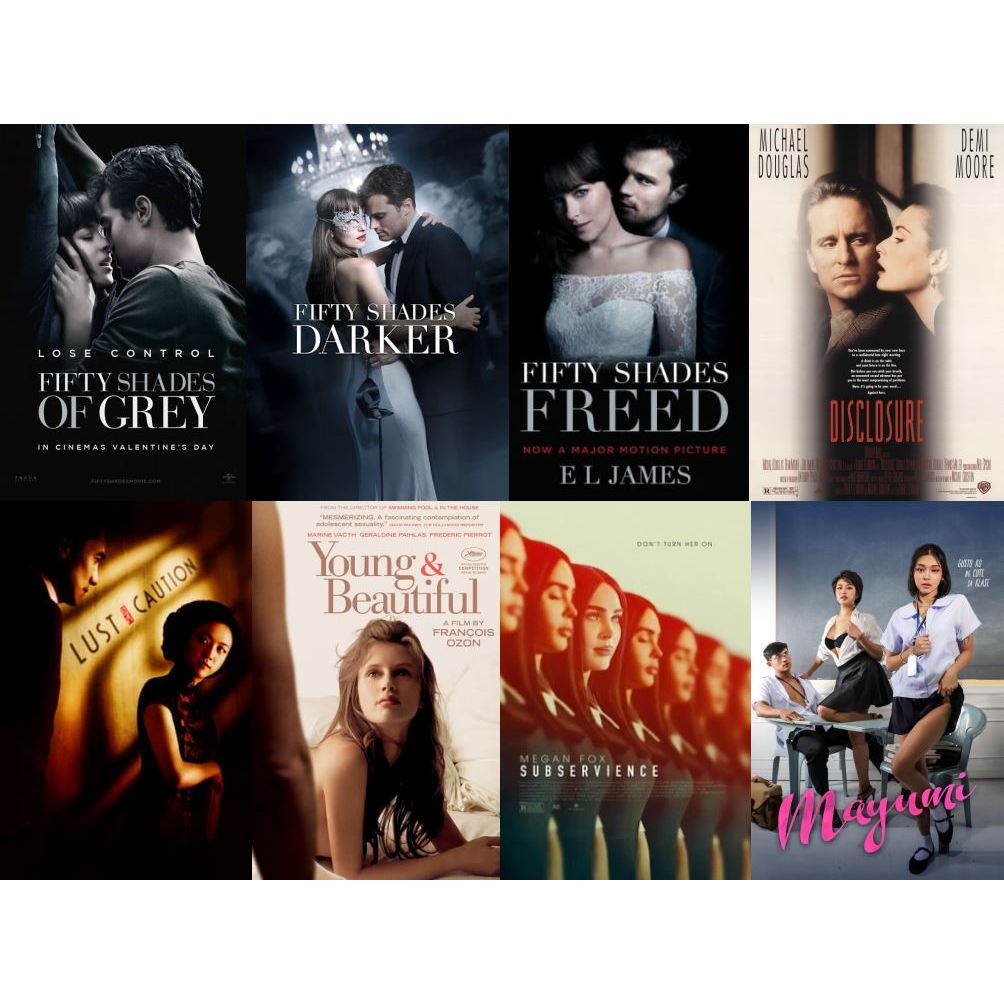 Flash Drive 64Gb Erotic Films Vol.5 Fifty shades Trilogy_Disclosure_Lust caution_Subservience HD&4K