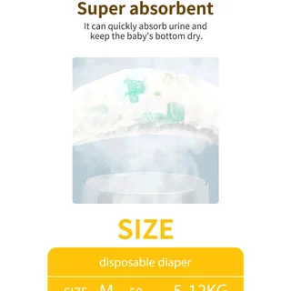 CHAMP baby ผ้าอ้อมเด็ก M/L/XL/XXL/XXXL น้ำหนักเบา ระบายอากาศดี สะดวกสบายน้ำหนักเบาและระบายอากาศการจัดส่งที่รวดเร็ว Dry a