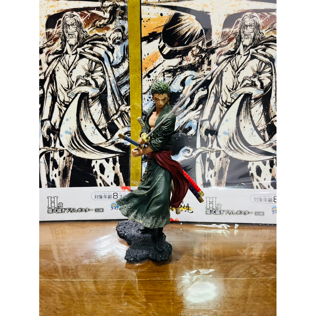 (KOA) แท้100% โซโล Zoro King Of Artist จับดาบเดียว ฐานหิน One piece วันพีช Model โมเดล Figures ฟิกเก