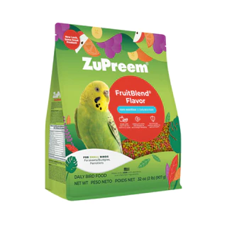 USA & EU Zupreem FruitBlend Flavor อาหารผลไม้อัดเม็ดสำเร็จรูป สำหรับนกแก้วทุกสายพันธุ์ 2Lb.