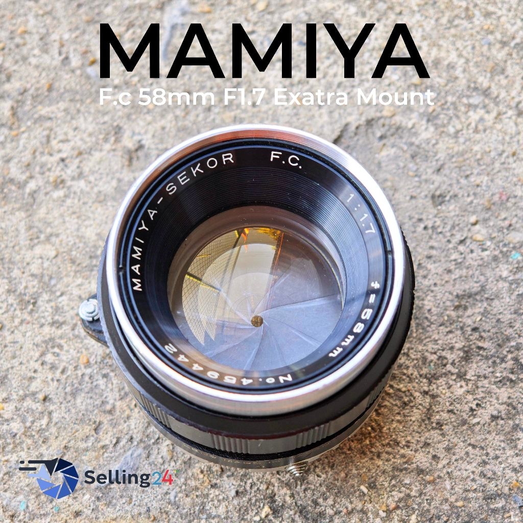 เลนส์มือหมุน Mamiya-Sekor F.C. 58mm f/1.7 Mount Exatra