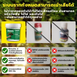 【วัชพืชดื้อ】กำจัดวัชพืช 500g ยาฆ่าตอไม้ ยาฆ่าต้นไม้ใหญ ตรงไปที่ราก สารกำจัดกอไผ่ สากลทุกฤดูกาล ผลติดทนนาน