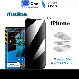 [🇯🇵P-One] ฟิล์มกันมอง/กันเสือก iPhone 17 16 15 14 13 12 11 Pro Max Plus Mini 8 7 XR E กล่องช่วยติด กันมองบล็อก