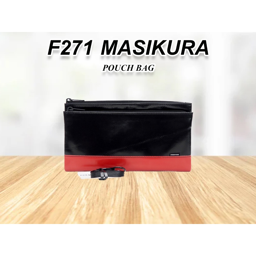 กระเป๋า FREITAG รุ่น F271 MASIKURA (ผ้าดำ-แดง) มือ1 การ์ดครบ