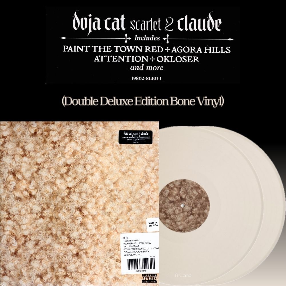 แผ่นเสียง Doja Cat อัลบั้ม Scarlet 2 Claude (Double Deluxe Edition Bone Vinyl) (ใหม่/ซีล) ปี 2024
