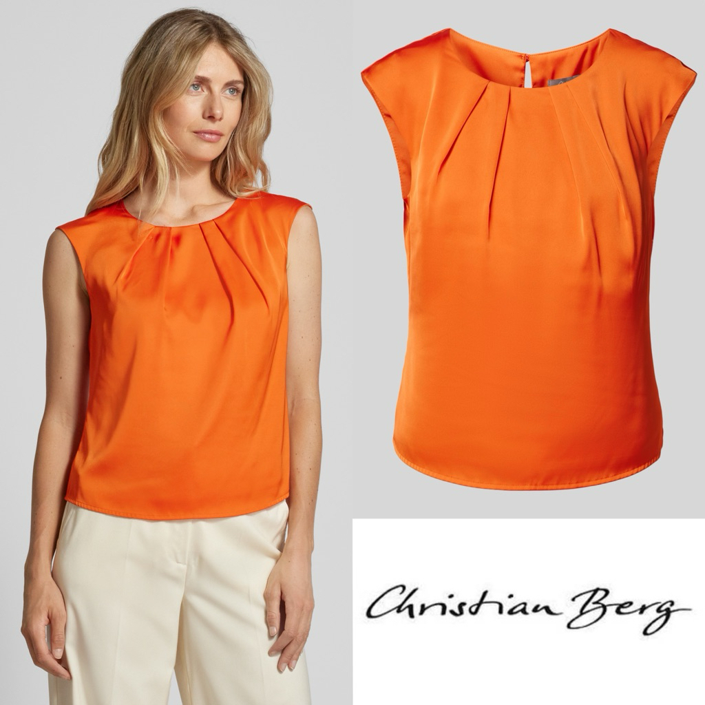 Christian Berg Woman Selection เสื้อผ้าซาตินสีส้ม