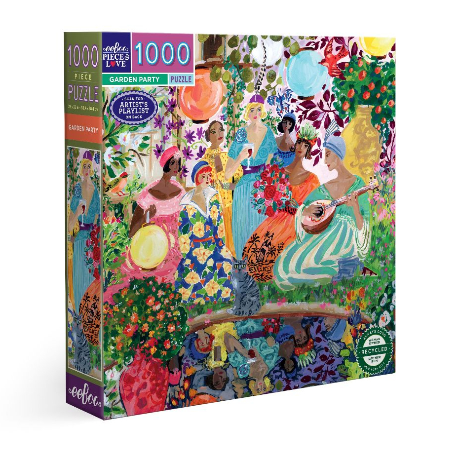 eeBoo: Garden Party by Jennifer Orkin Lewis (1000 Pieces) [Jigsaw Puzzle]