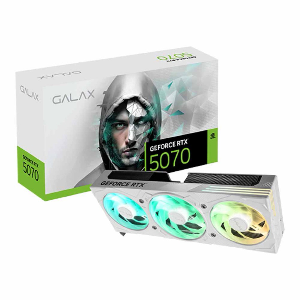 VGA GALAX RTX5070 EX GAMER 1-CLICK OC WHITE 12GB (การ์ดจอมือสอง)