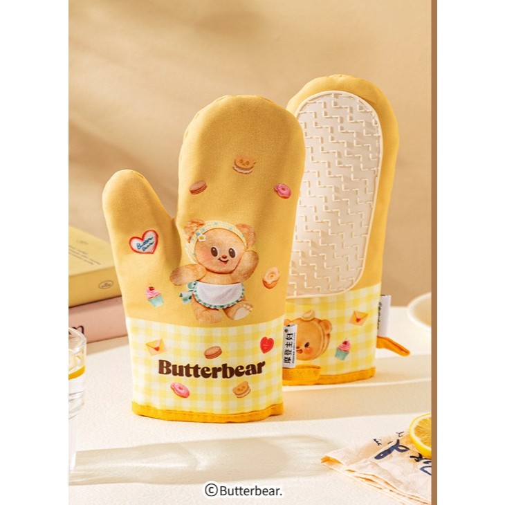 ถุงมือกันร้อน / กันลวก ลาย Butterbear 1 คู่