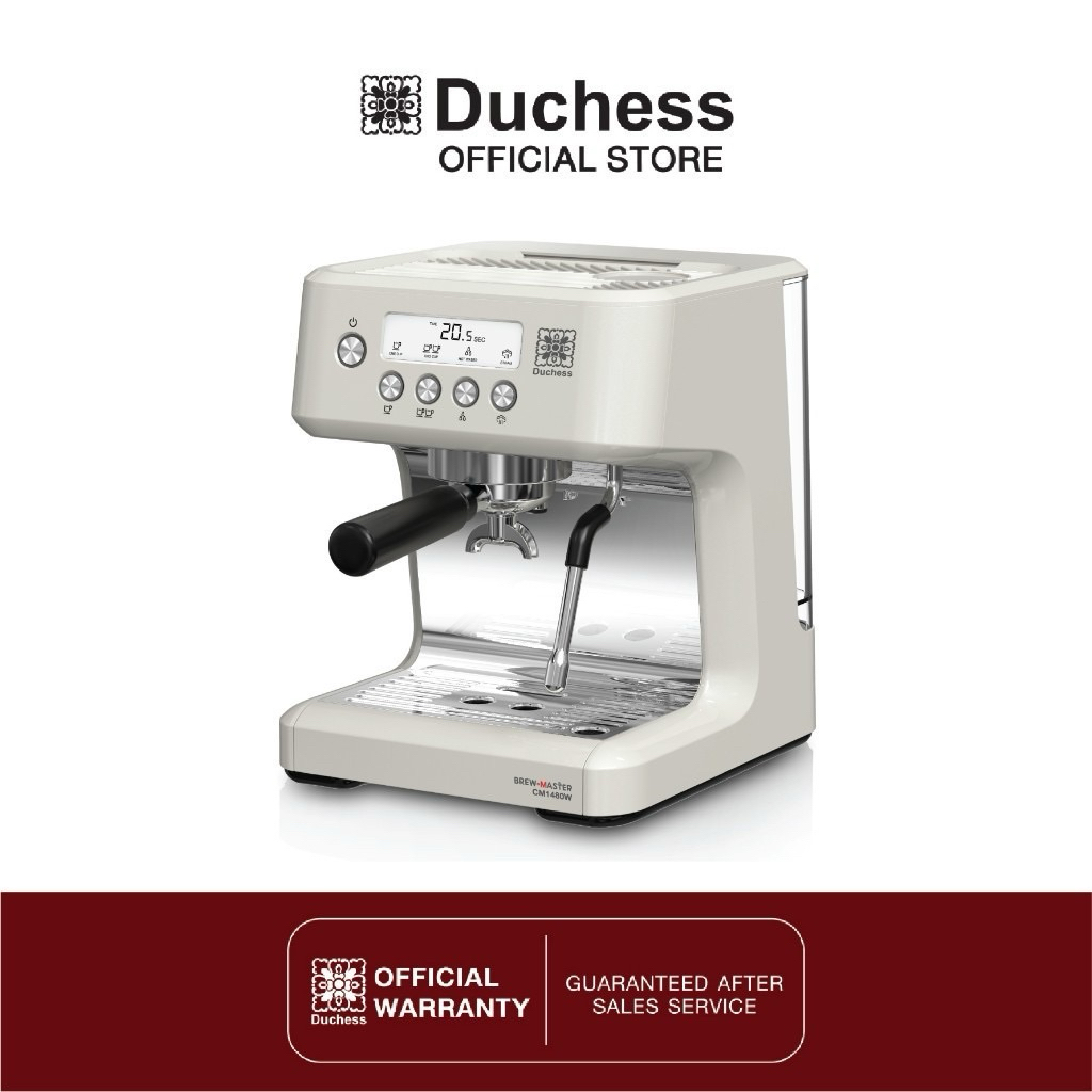 เครื่องชงกาแฟ Duchess รุ่น CM1480B/W ใช้งานง่าย สีขาว