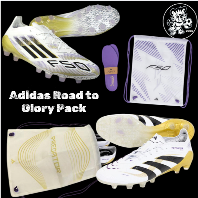 ท็อปปุ่มผสม HG/AG  Adidas Road to Glory Pack Adidas F50 Elite HG/AG  Adidas Predator25 Elite HG/AG