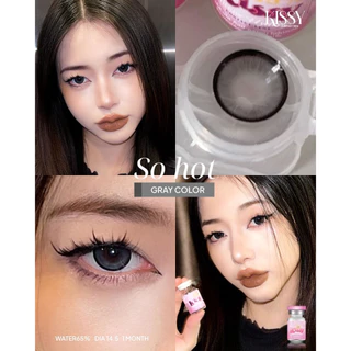 🔥คอนแทคเลนส์ Silicone Hydrogel✨So Hot (Kissylens) ✨ขนาดบิ๊กอาย✨Brown / Gray / Black