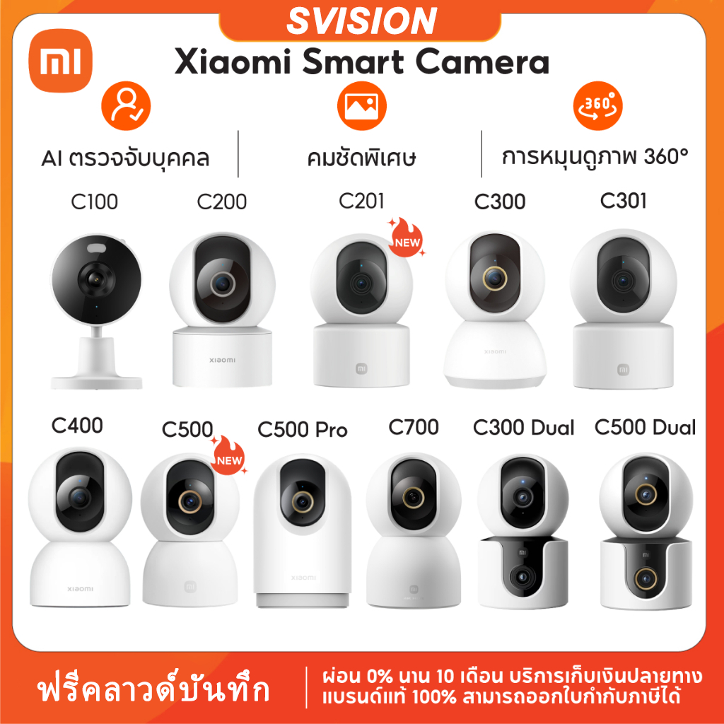 (NEW) Xiaomi Smart Camera C100 / C200 / C201 / C300 / C301 / C400 / C500 / C500 Pro / C700 / C300 Du