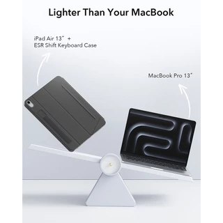 ESR เคสสำหรับ iPad Air 11" Gen 4th-8th, 13" (M3/M2), Pro 11" /13" (M5/M4) รุ่น Shift Keyboard Case (Detachable)
