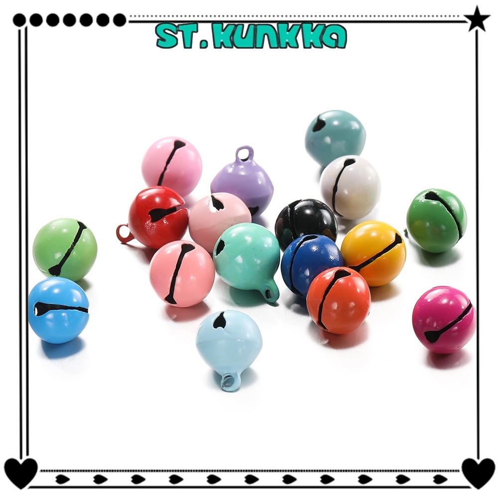 St.kunkka กระพรวน กระดิ่ง 14 มม. สีแคนดี้ สําหรับสัตว์เลี้ยง แมว DIY 5/10 ชิ้น