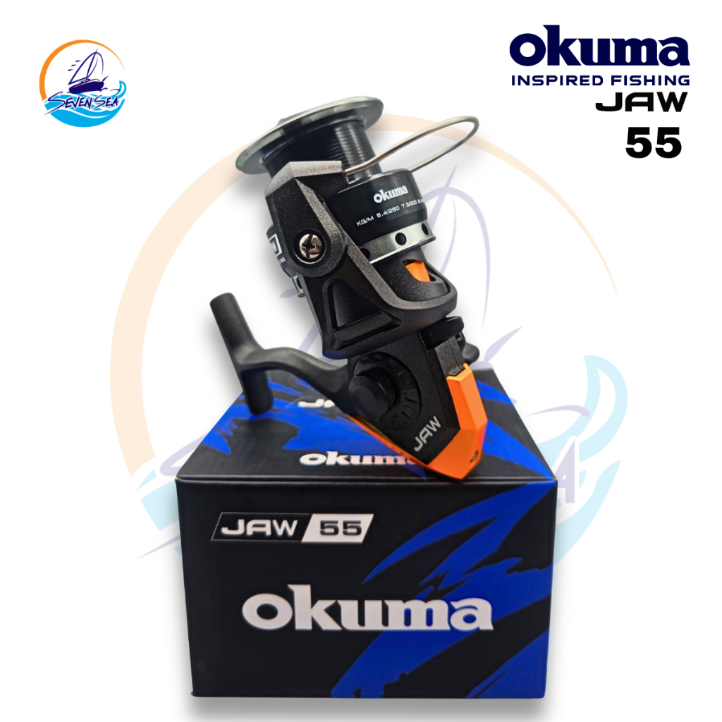 รอกสปินนิ่ง Okuma JAW รุ่นOkuma JAW-20 - JAW-55 เบรกแรง หมุนลื่น ใช้ได้ทั้งน้ำเค็ม-น้ำจืด