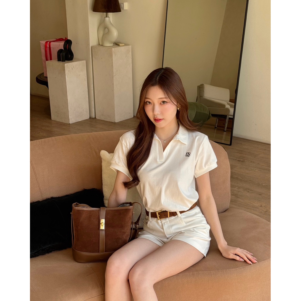 Valen Polo Top : เสื้อโปโลคอวี Longsaidoo_ รูปที่ 8