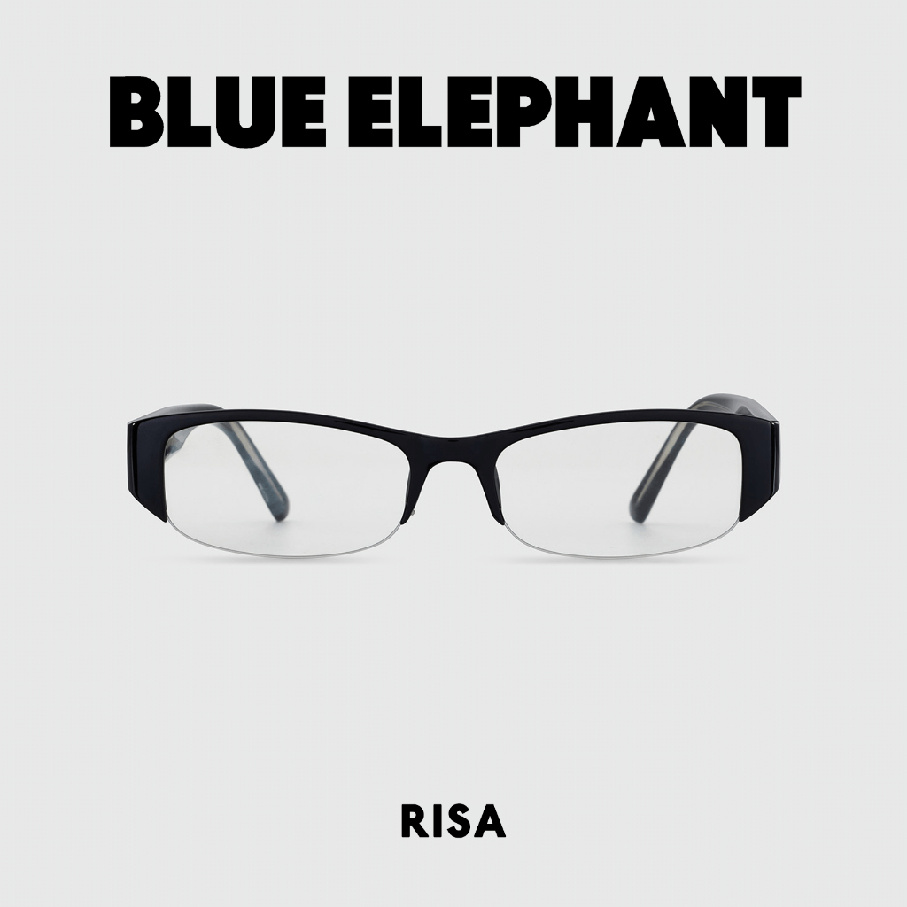 GLASSES FRAME BLUE ELEPHANT - RISA (Black , Leopard)