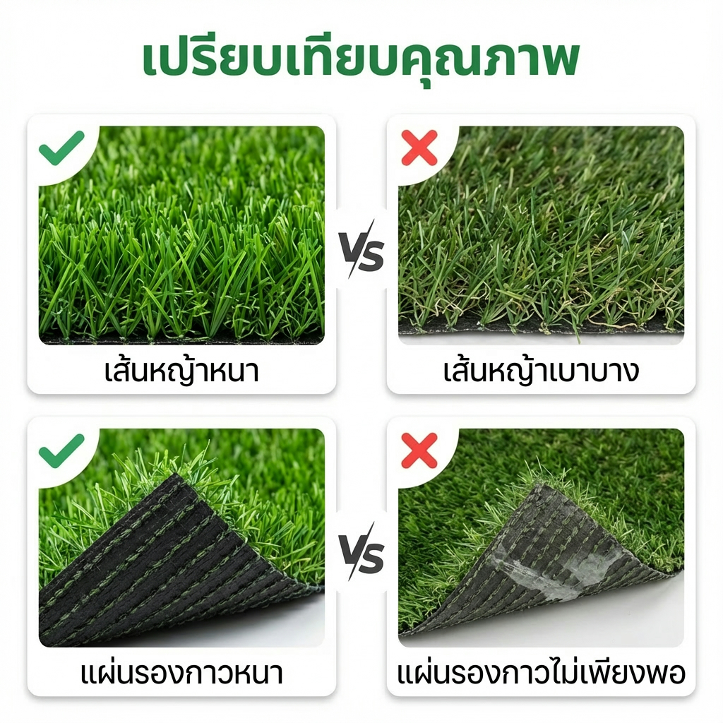 หญ้าเทียม 3 ซม. ขนาด 3×10 ม. สำหรับสวนและลานบ้าน สมจริง สีสวย ทน UV ใช้งานกลางแจ้งได้ยาวนาน ราคา ถูกที่สุด ดีลบีเคเค แกลเลอรีภาพที่ 7