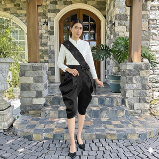 โจงกระเบนสำเร็จรูปพร้อมผ้าคาด เอวฟรีไซส์