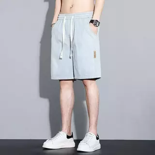 กางเกงยีนส์ขาสั้นผู้ชาย เอวยางยืด มี 4 สี DK972