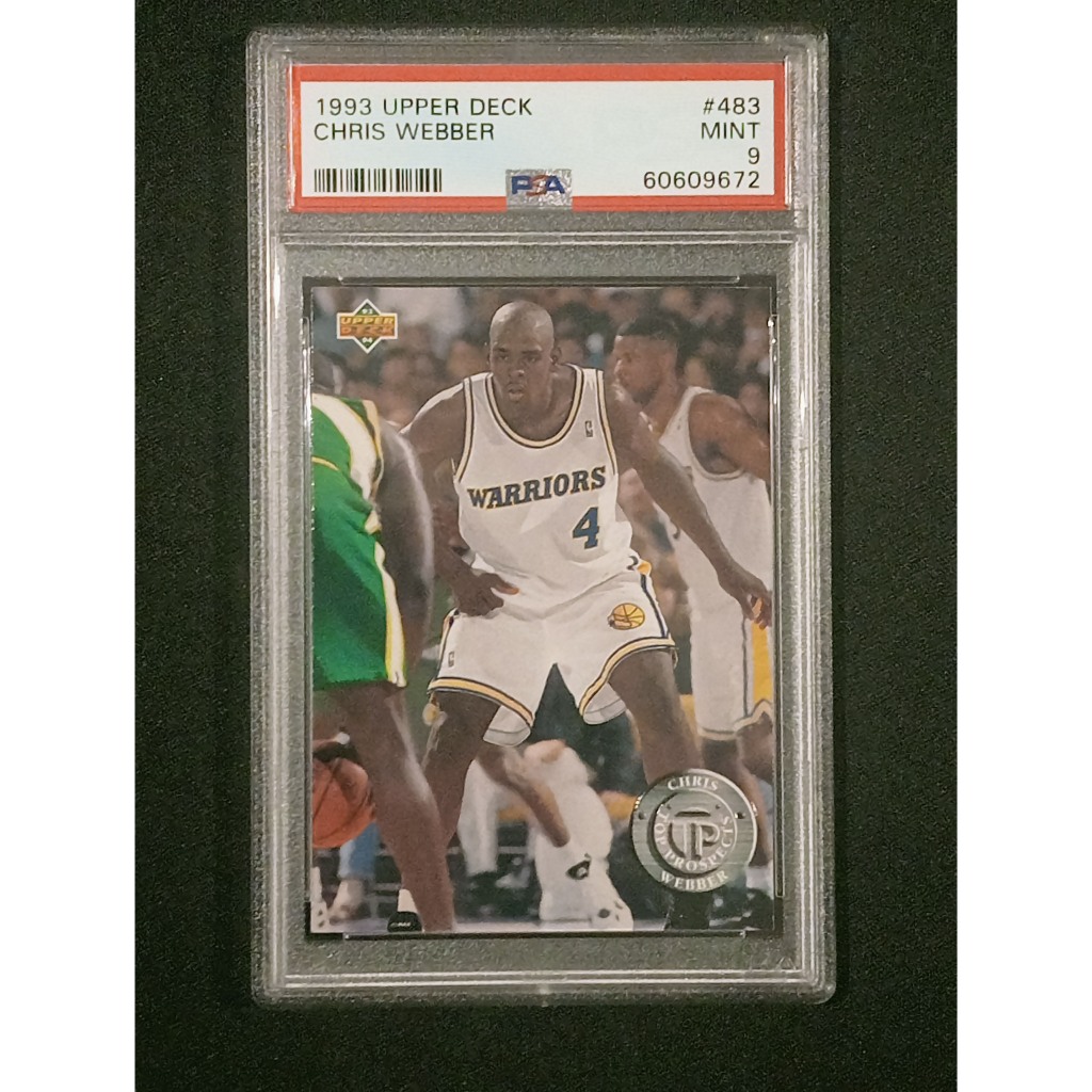 1993 Upper Deck #483 Chris Webber Golden State Rookie Card PSA 9
