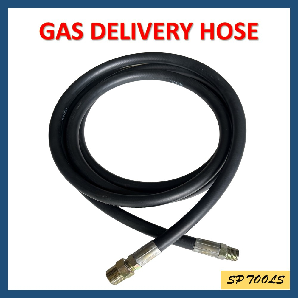 สายส่งแก๊ส  Gas delivery hose / Hydraulic hose 2SN-08 ขนาด 1/2" ย้ำหัวสายพร้อมใช้งาน