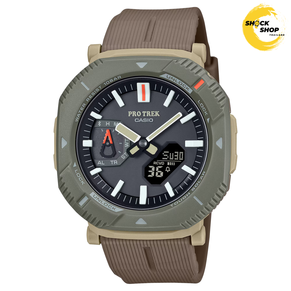 CASIO PROTREK PRJ-B001 Series รุ่น PRJ-B001-5 นาฬิกาข้อมือ สำหรับผู้ชายที่ชอบกิจกรรม Adventure ฟังก์