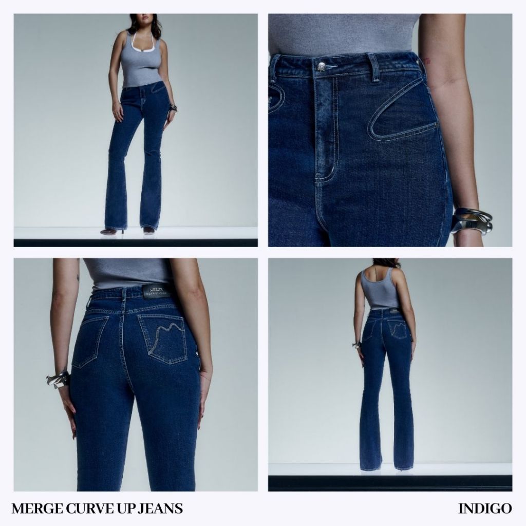 Merge Official – Merge Curve Up Jeans (พร้อมส่ง) ราคา ถูกที่สุด ดีลบีเคเค แกลเลอรีภาพที่ 5