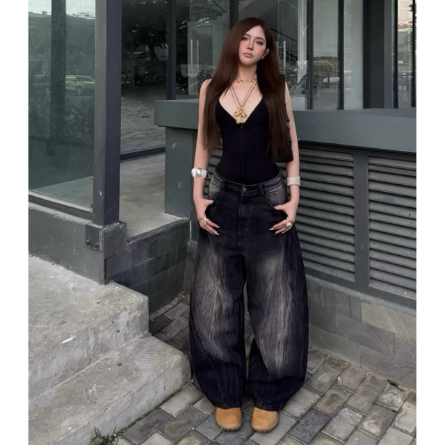 Pre-order (14-20days) แบรนด์เวียดนาม 🇻🇳 Haven Studio-Loose Fit Denim Pants💙🤎