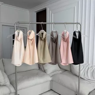 PT443 Bella Silky Satin เสื้อคล้องคอผ้าซาติน PROMTHONG