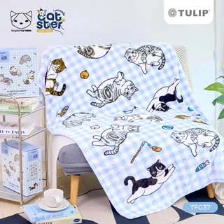 Tulip Fleece ผ้าห่มฟลีซ ทูนหัวของบ่าว TFG37 ลิขสิทธิ์แท้ สัมผัสนุ่ม พกพาสะดวก